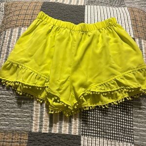 Vibrant green/yellow shorts